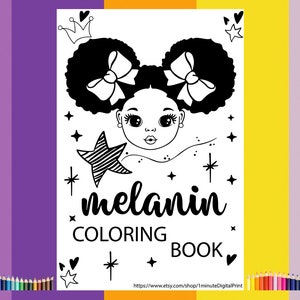 21 Seiten Malbuch für schwarze Mädchen, Melanin Malbuch, Malseiten für Geburtstag, Malseiten für Kinder, schwarze Meerjungfrau Malseite