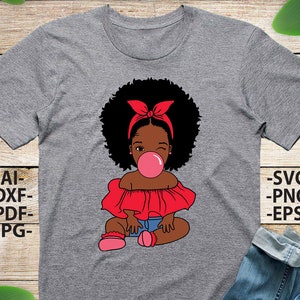 Afro girl Svg, Bubble, Peek a Boo girl, Black Baby Svg, Afro Baby Girl, Black Girl Magic, African American, Black History, Svg cut files image 2