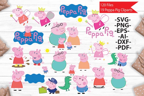 Download Peppa Pig Bundle Peppa pig Svg peppa pig svg cricut | Etsy
