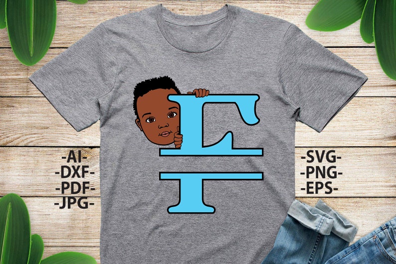 Black Boy Svg Letter F Alphabet Name Svg Peeking Boy Svg Etsy