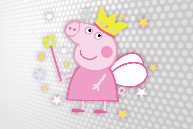 Download Peppa Pig with stars Peppa pig Svg Peppa pig Birthday | Etsy