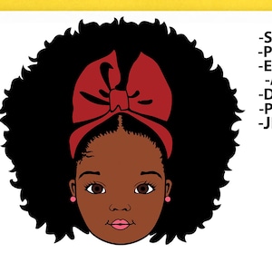 Peekaboo Girl Svg, Puff Hair, Afro Girl Svg, Black Girl Svg, Afro baby Girl Svg, Black woman, Afro Woman, African American, Svg Cut Files
