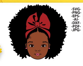 Afro Puff Girl SVG, Peekaboo, Black Girl, Woman Cut Files