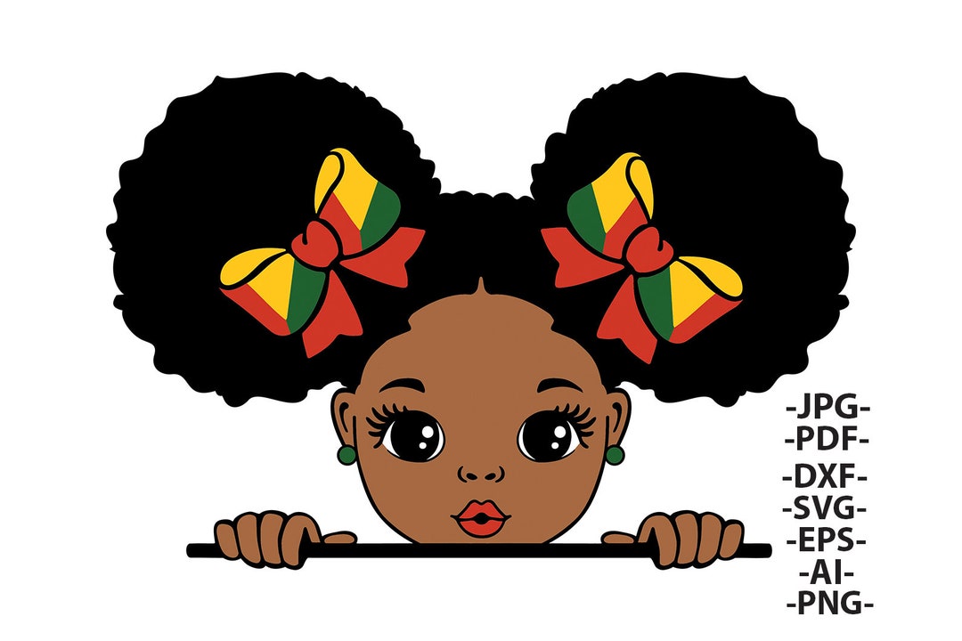 Peekaboo Svg, Afro Girl Svg, Juneteenth Svg, Cute Girl Svg, Black Girl ...