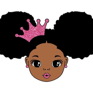 Black Princess Girl, Black Queen Svg, Black Girl Svg, Princess Svg, Melanin Queen, Black Girl Magic, Afro Woman, Svg Cut Files