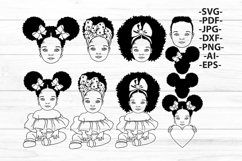 Download Clip Art African American Girl Black African Svg Black Woman Svg Bundle Afro Woman Silhouette Svg Files Afro Girl Silhouette Bundle Svg Art Collectibles