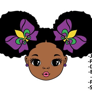 Mardi Gras SVG, Mardi Gras 2024, Black Girl SVG, Peekaboo SVG, Cheveux bouclés SVG, Fat Tuesday SVG, Louisiane SVG, Nouvelle-Orléans SVG