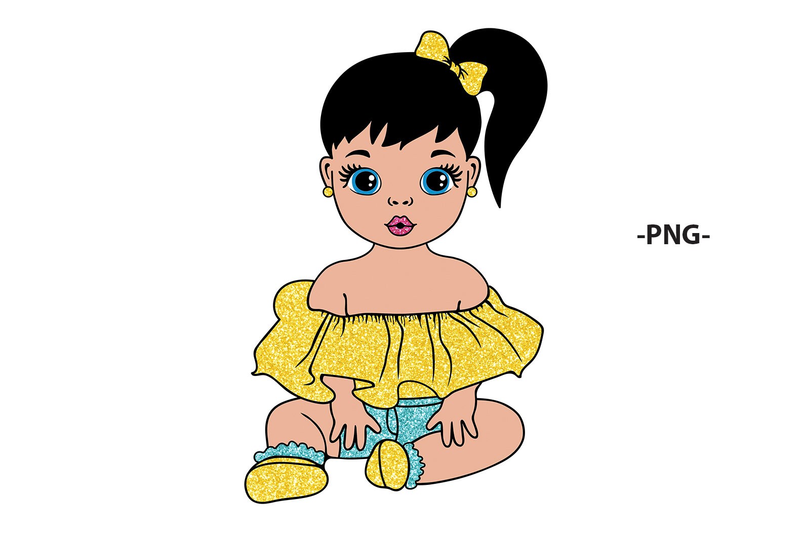 Baby Princess Svg White Girl Svg Sweet Baby Svg 4 Different Etsy