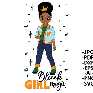 Black Girl Magic Svg, Black Queen Svg, Black Girl Svg, Princess Svg, Melanin Queen, Afro Girl, Afro Woman, Svg Cut Files