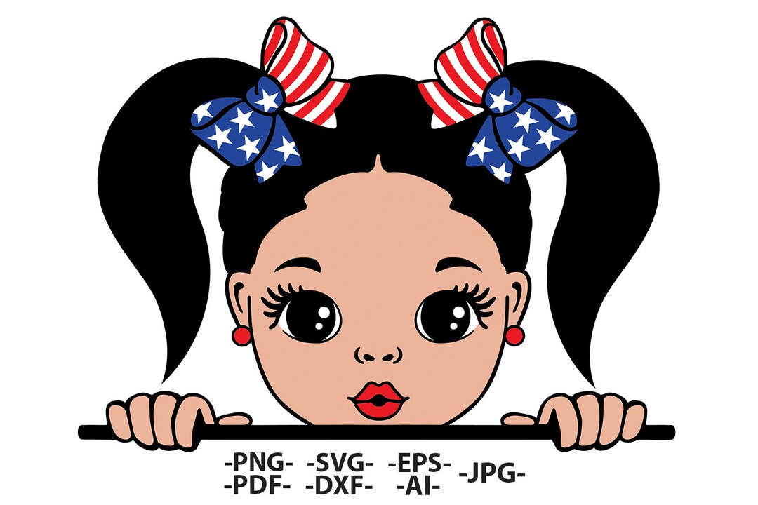 White Girl Svg Peekaboo Svg 4th July Svg 4th July Shirt Etsy