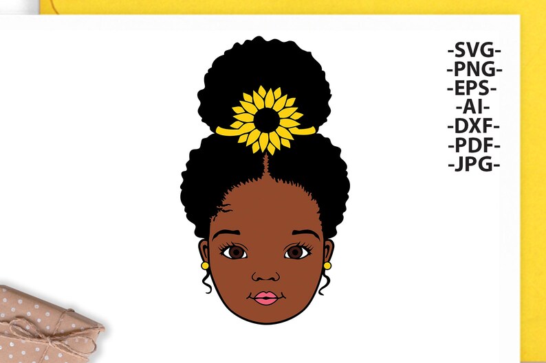 Peekaboo Girl Svg Black Woman Afro Puff Hair Afro Girl Svg African American Sunflower Afro Woman Svg Cut Files Little Cute Girl Svg Clip Art Art Collectibles