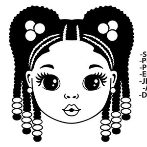 Contour Afro Girl, mode Afro Svg, tresse cheveux Clipart Svg, Afro fille Svg, femme noire Svg, Afro femme Svg, Glamour femme
