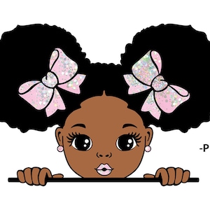 Diseño png para niñas, Peekaboo Png, Png Clipart, Afro Girl Png, Ribbon Png, Black Kids Art, Black Girl Png, Labios blancos, Cute Little Kid