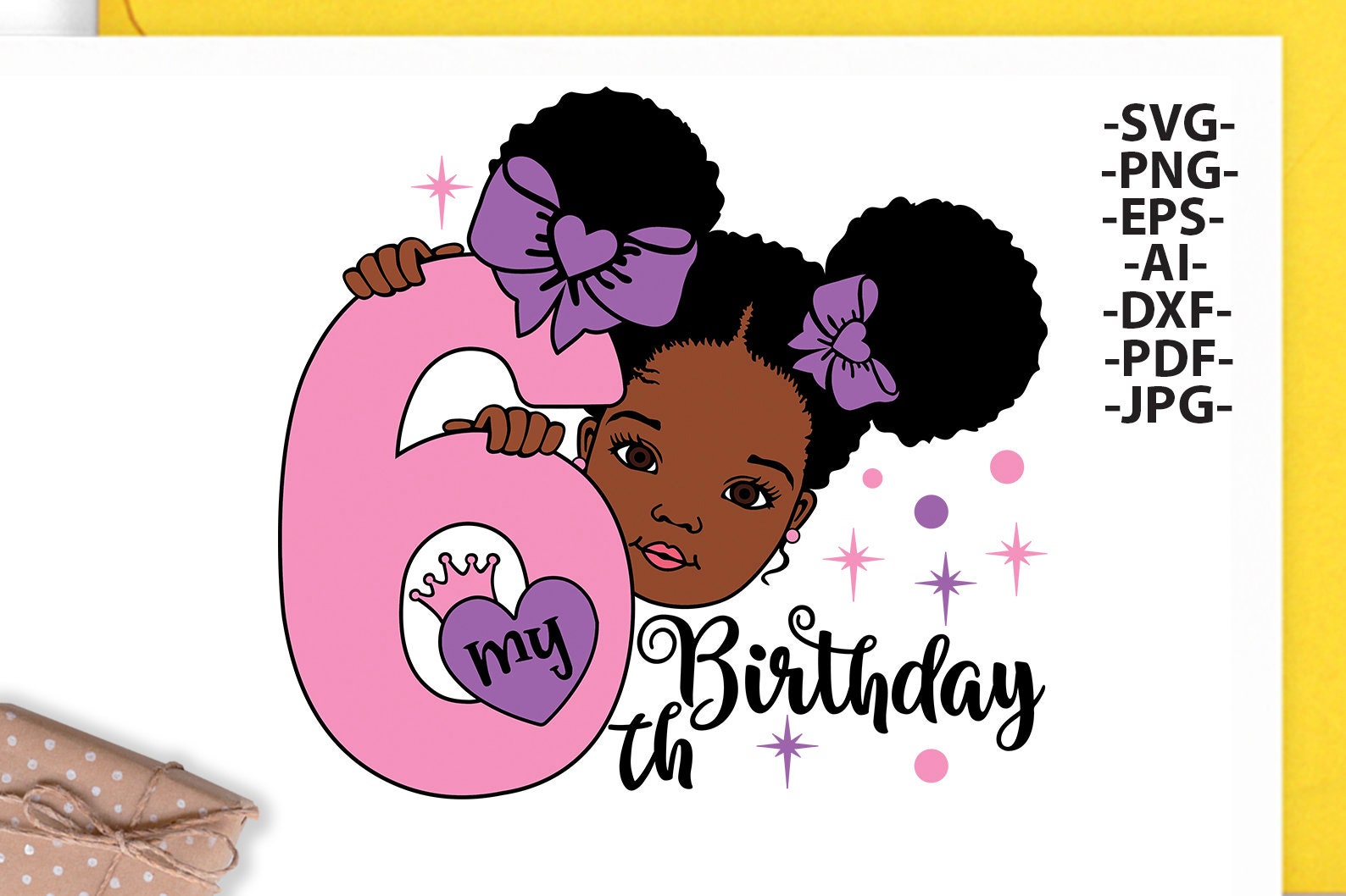 Download Black Girl Birthday Bundle Happy Birthday Svg Afro Girl | Etsy