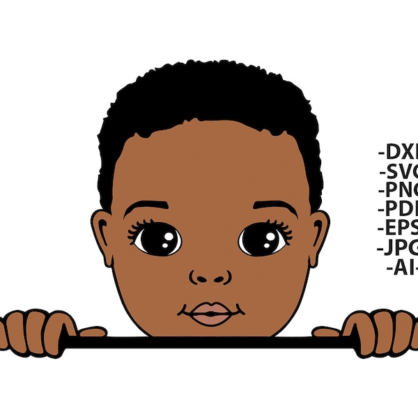 Black Boy Svg - Etsy