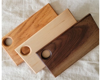 Side Grain Cheese Board with Serving or Hanging Hole