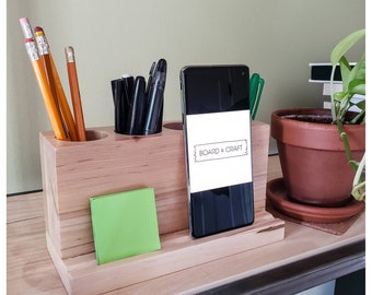 Desk organizer, Pencil holder, office caddy, phone holder