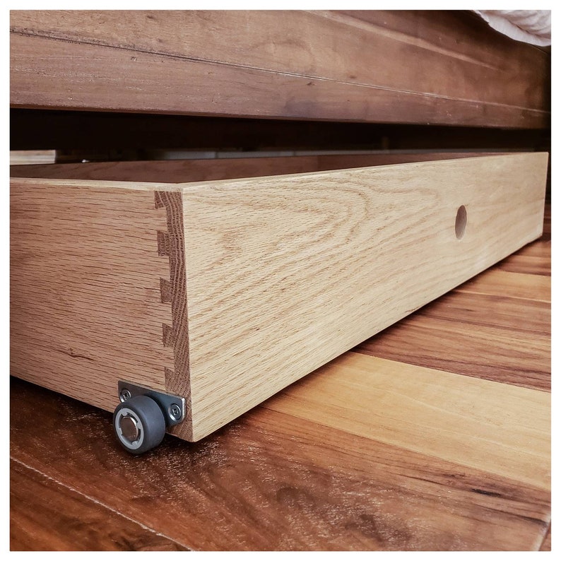 Under Couch or Bed Rolling Storage Bin Etsy