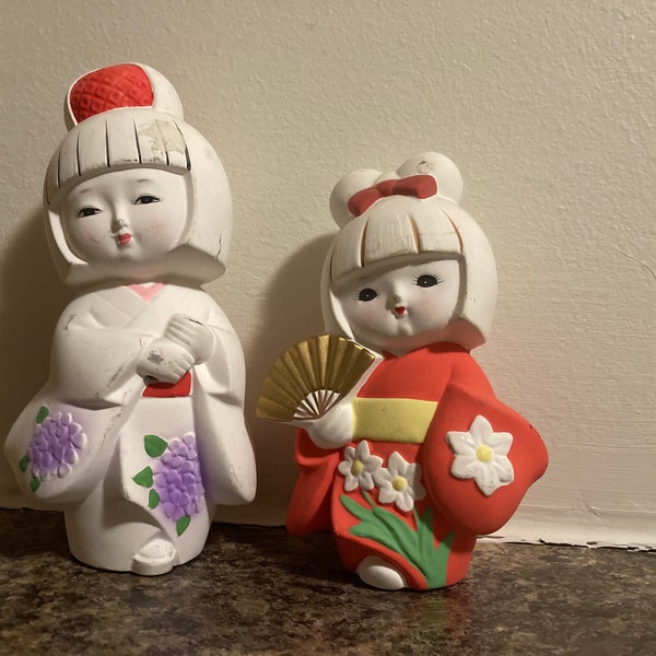 Geisha Girl Figurine Etsy