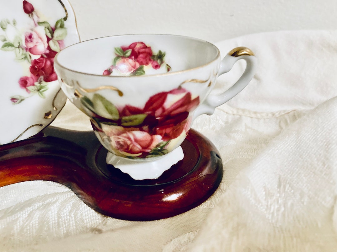 Small Tea Cup Set by Cherry China Made in Japan Etsy