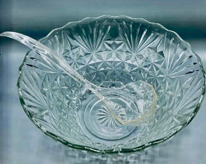 Arlington Punch Bowl by ANCHOR HOCKING Etsy