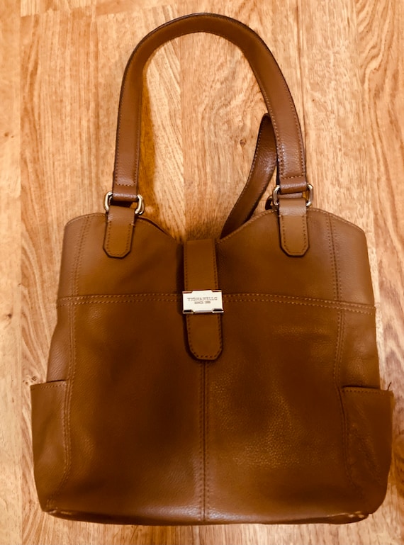tignanello leather brown tan Gem