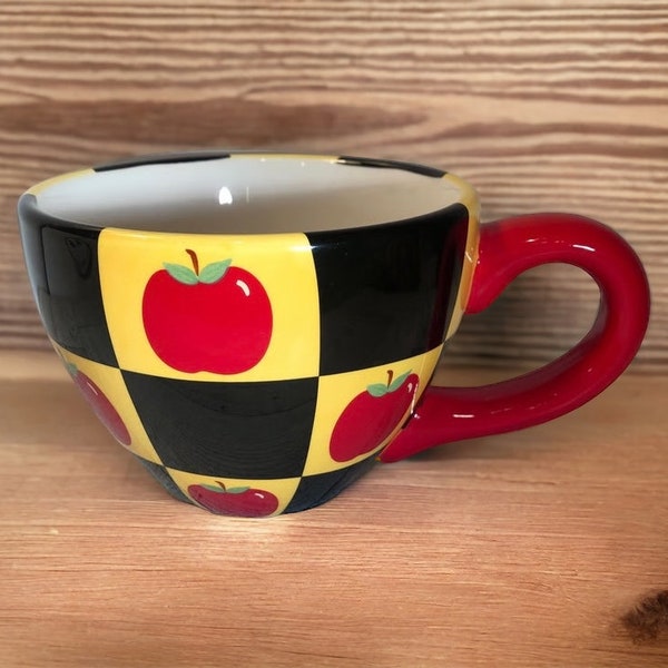 Oversized Coffee  Apple Mug by Lady Jayne Ltd