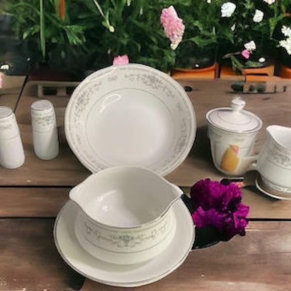 6 -Piece Serving Set Fine Porcelain China Diane JAPAN by Wade