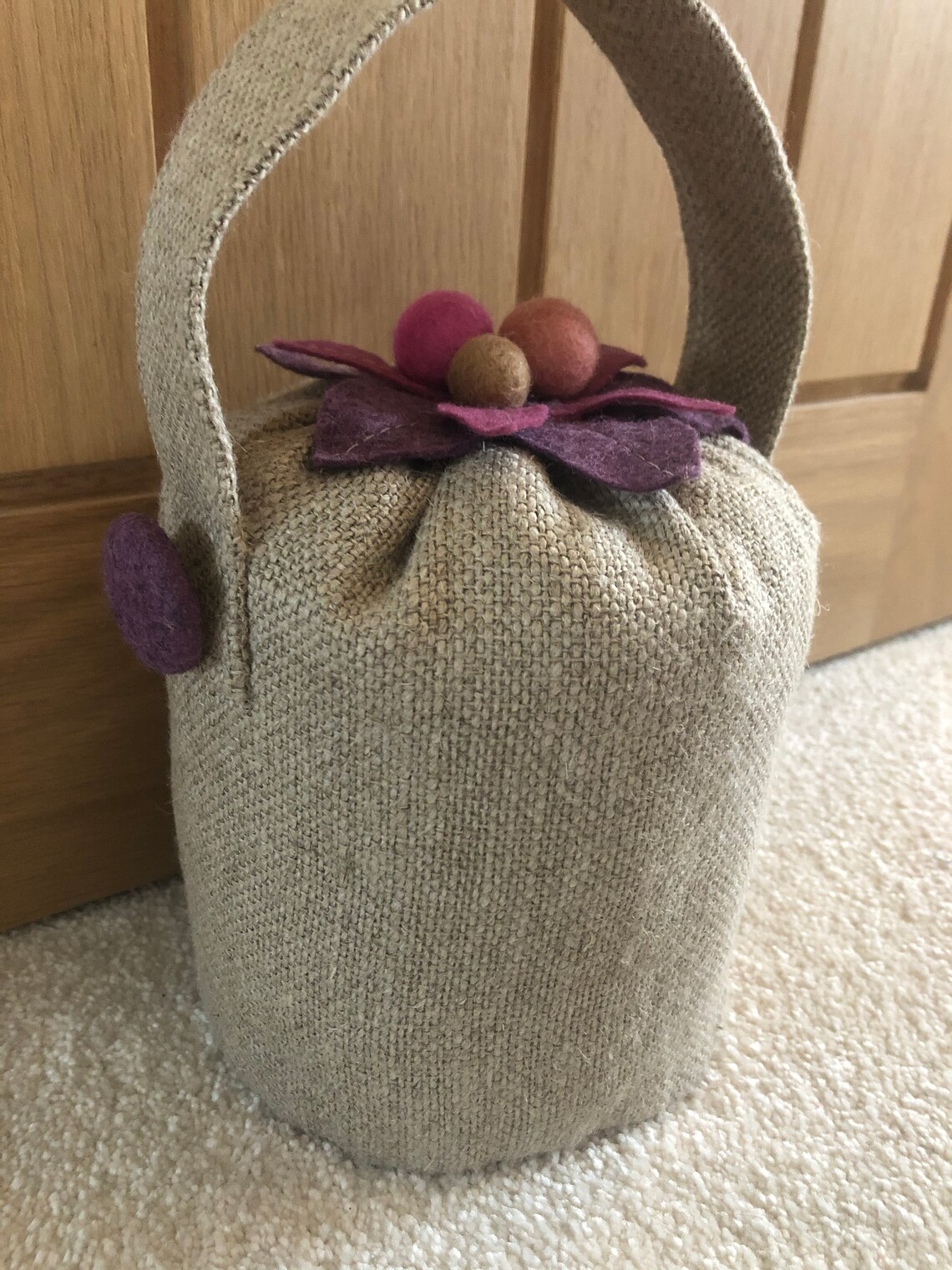 Natural LINEN Fabric DOOR STOP Heavy Pre Filled Rustic Charm Etsy