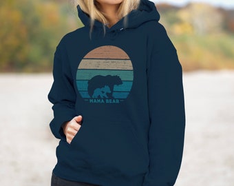 Momma Bear  Graphic Print Adults Hoodie