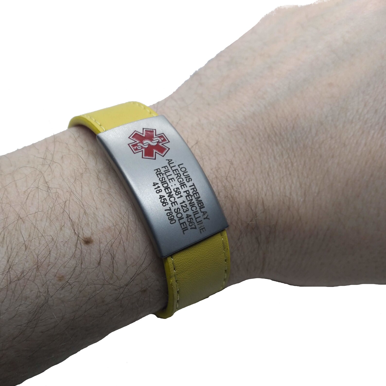 Bracelet ID allergie adulte personnalisé senior personne Etsy