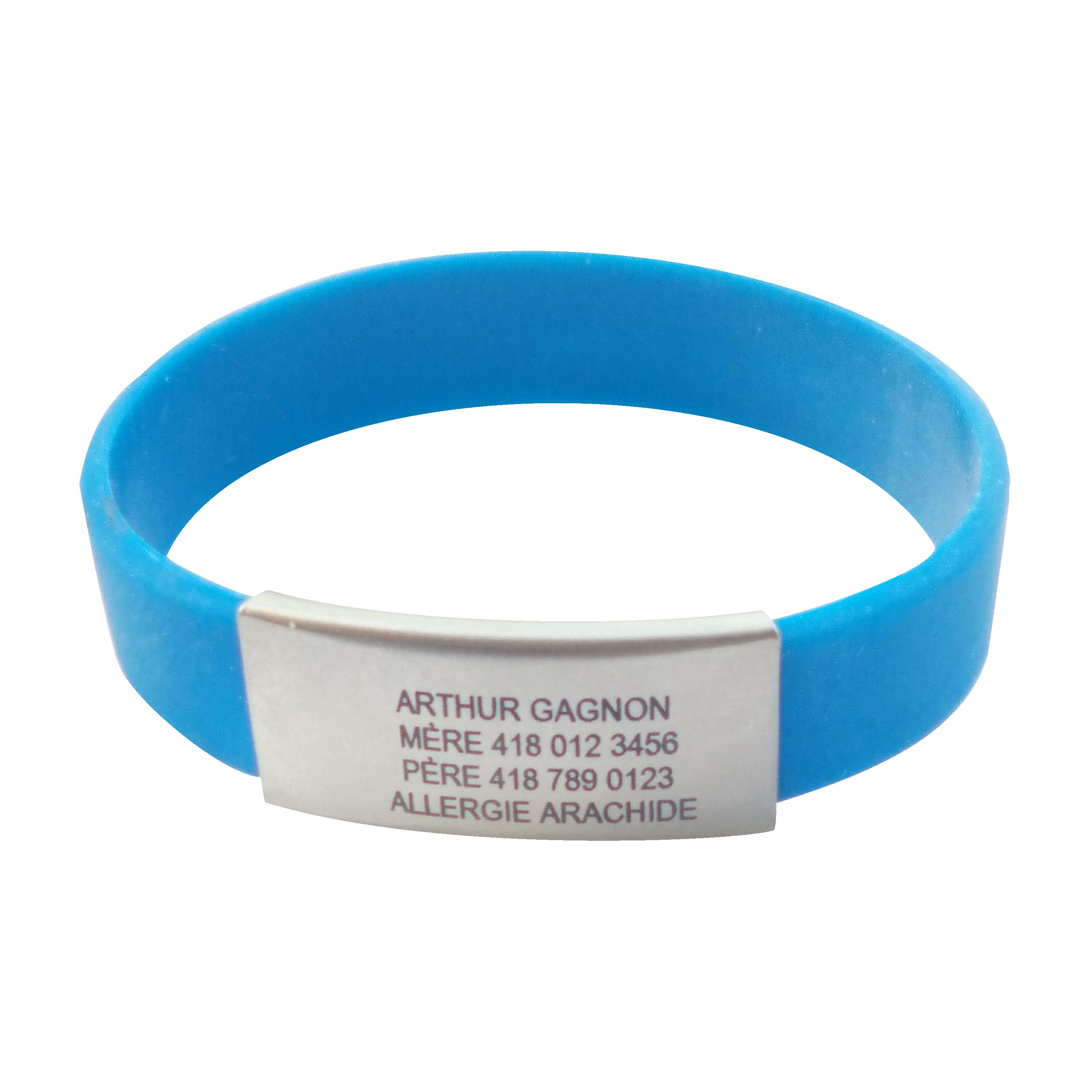 Personalized adult allergy ID bracelet quebec engraved Etsy