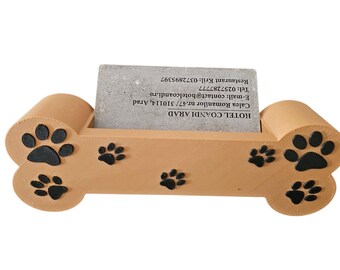 Bone business card holder