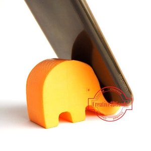 Soporte para teléfono con forma de elefante, soporte para teléfono, accesorio lindo y práctico