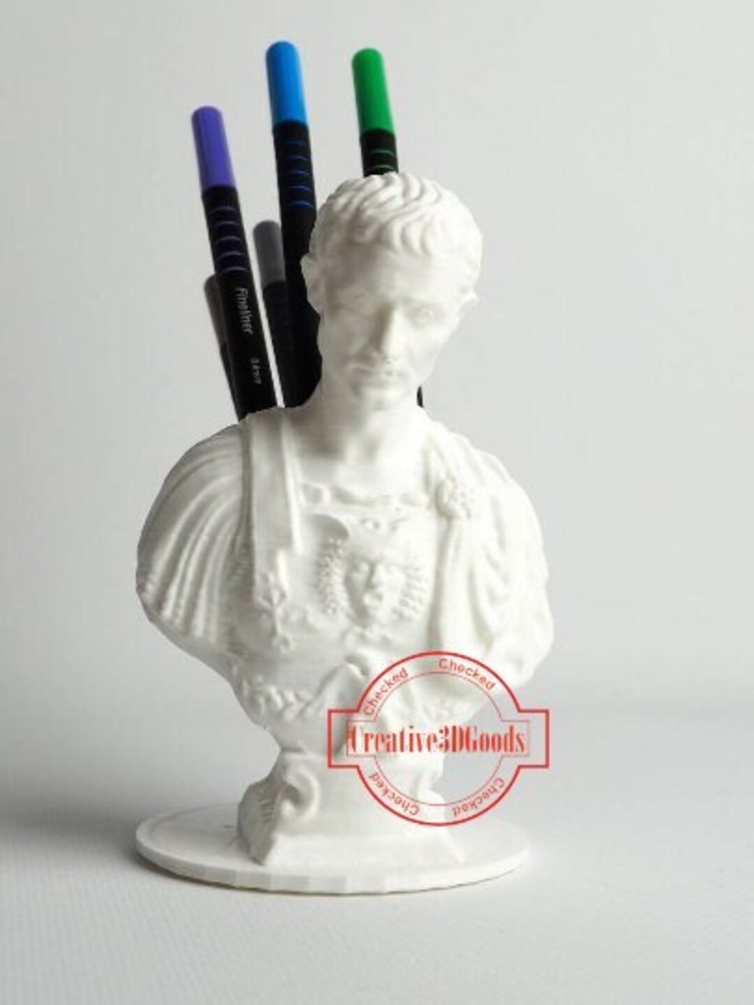 Julius Caesar Pencil Holder 3d Printed Desk Organizer Office Etsy