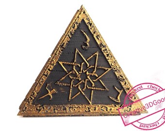 Hellraiser Puzzle Pyramid Prop: 3D Printed Fan Art Decor