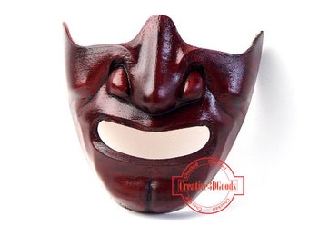 Oni mask or samurai half mask