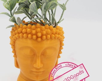 Buddha Head Planter, Home & Office Decor