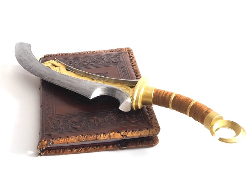 painted fantasy knife cosplay knife cosplay weapon home decoration Makonde dagger 3d printed office decoration dagger prop leather