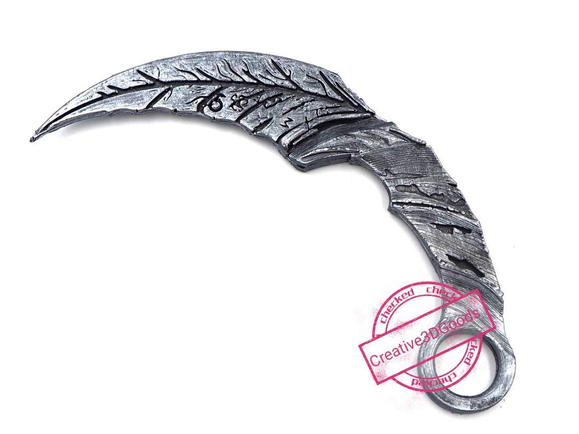 Karambit Cosplay Knife Lucifer Knife Dagger Maze Knife 3d Etsy Ireland