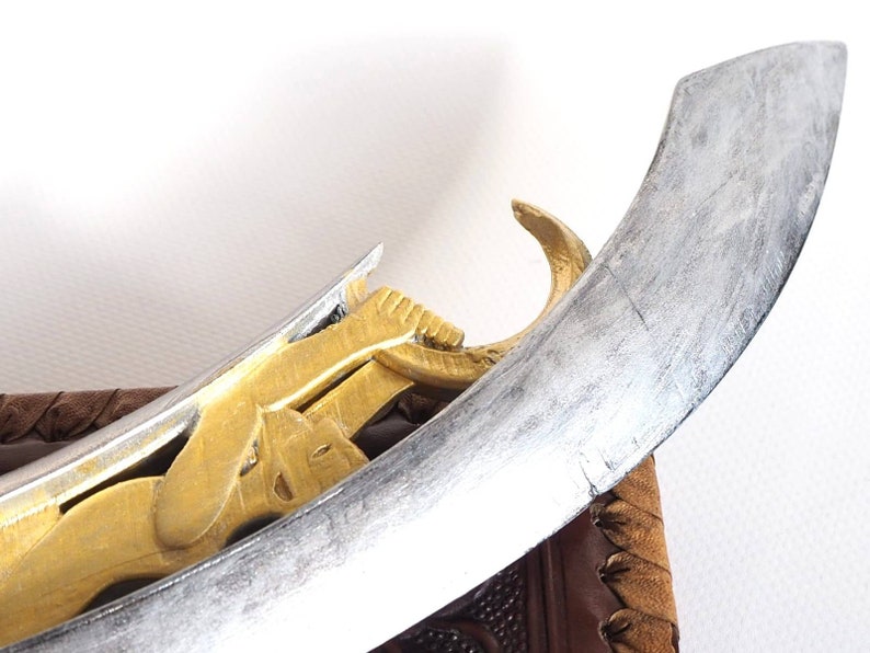 painted fantasy knife cosplay knife cosplay weapon home decoration Makonde dagger 3d printed office decoration dagger prop leather