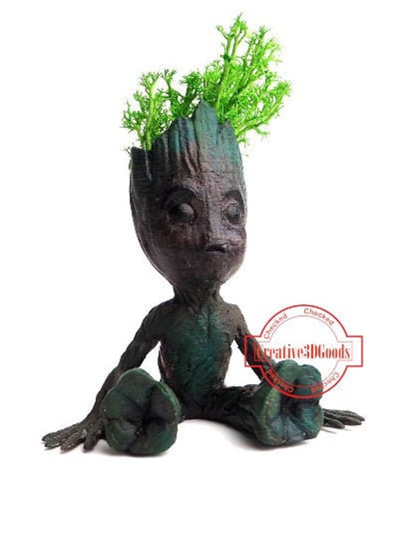 Buy Baby Groot Hand Painted 3D Printed Figure 10 Cm Online in India 