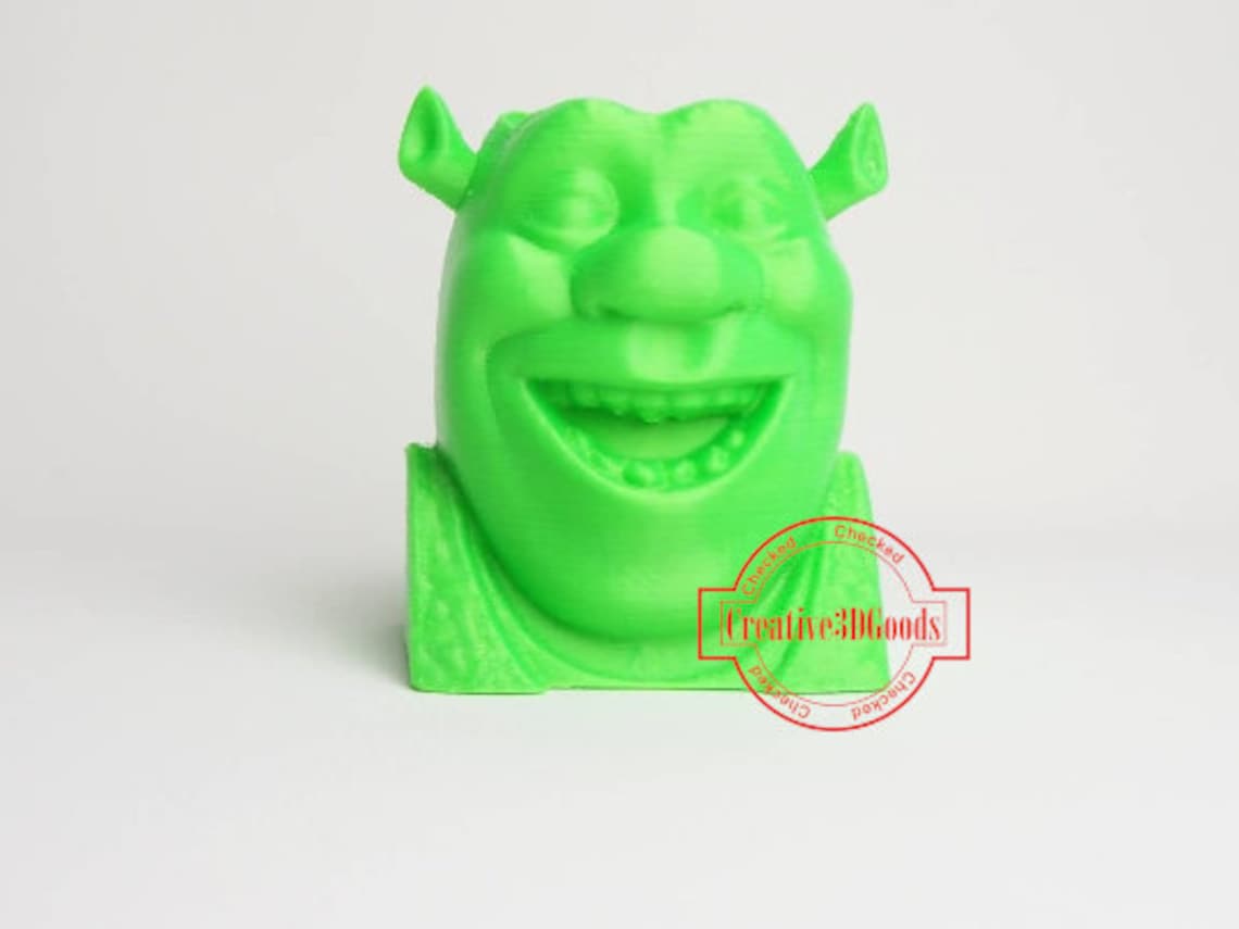 Shrek Head 3d Printed Pen Holder Desk Organizer Office | Etsy