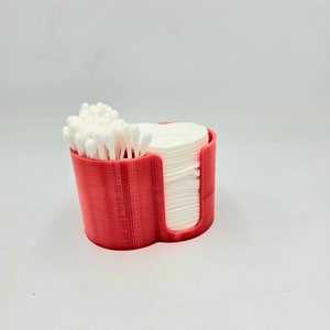Cotton Swabsticks Holder and Cotton Discs for Makeup Removal - 3D Printed