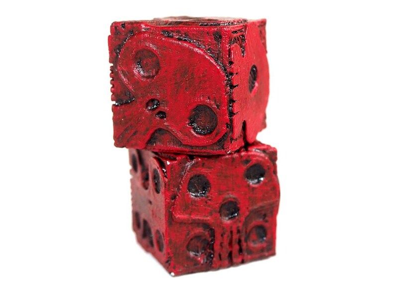 Oogie Boogie skull dice set Nightmare before Christmas 3d