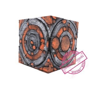 Tardis siege cube, doctor who item, 6x6 cm