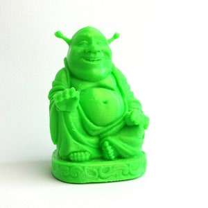 Shrek Buddha statue 3d printed, to offer a funny Shrek figurine as a gift for a Shrek fan