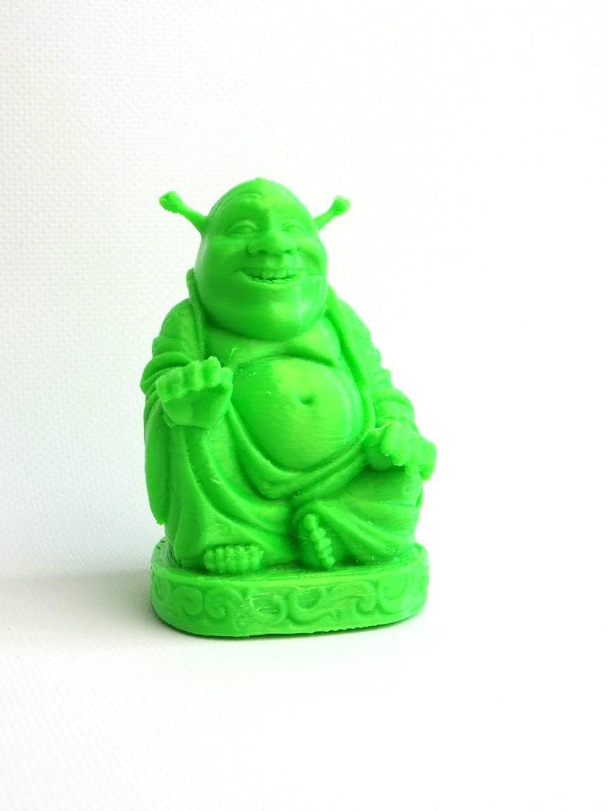 Shrek Buddha statue 3d printed, to offer a funny Shrek figurine as a gift for a Shrek fan