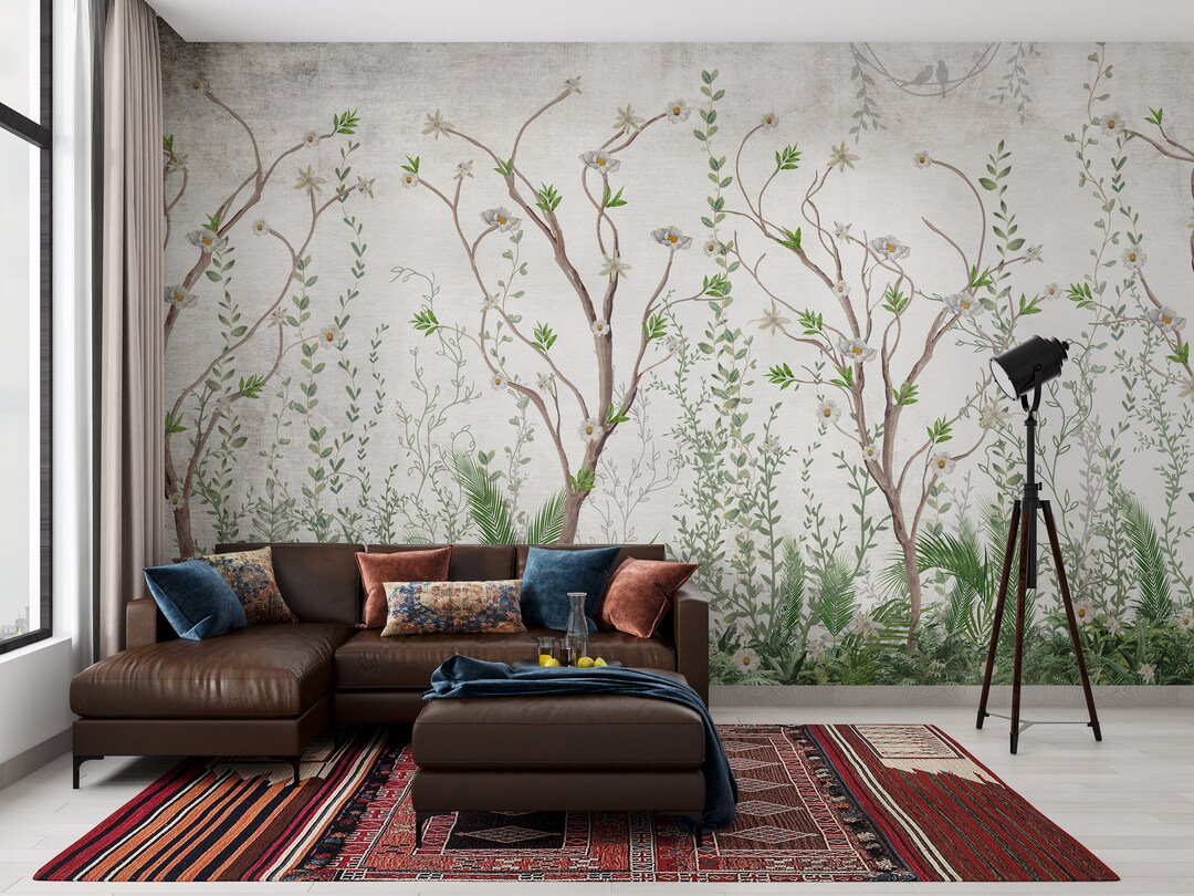 Modern Wall Murals 3D Flowering Tree Willow Branches for Interior Printing  Mural Art Peel and Stick Wallpaper Removable Self-Adhesive PVC Wall