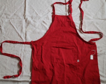 Vintage Cherry Red Apron